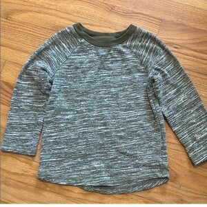 Kids Green and Gray Long Sleeve Shirt